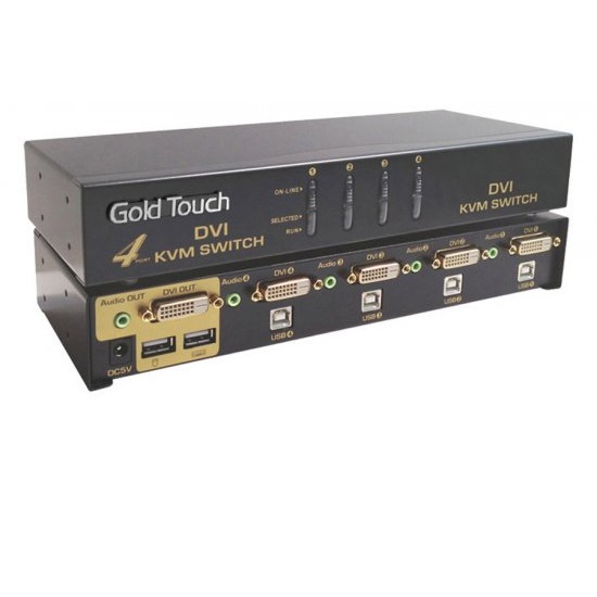 Gold Touch - KVM-DVI-4 -   