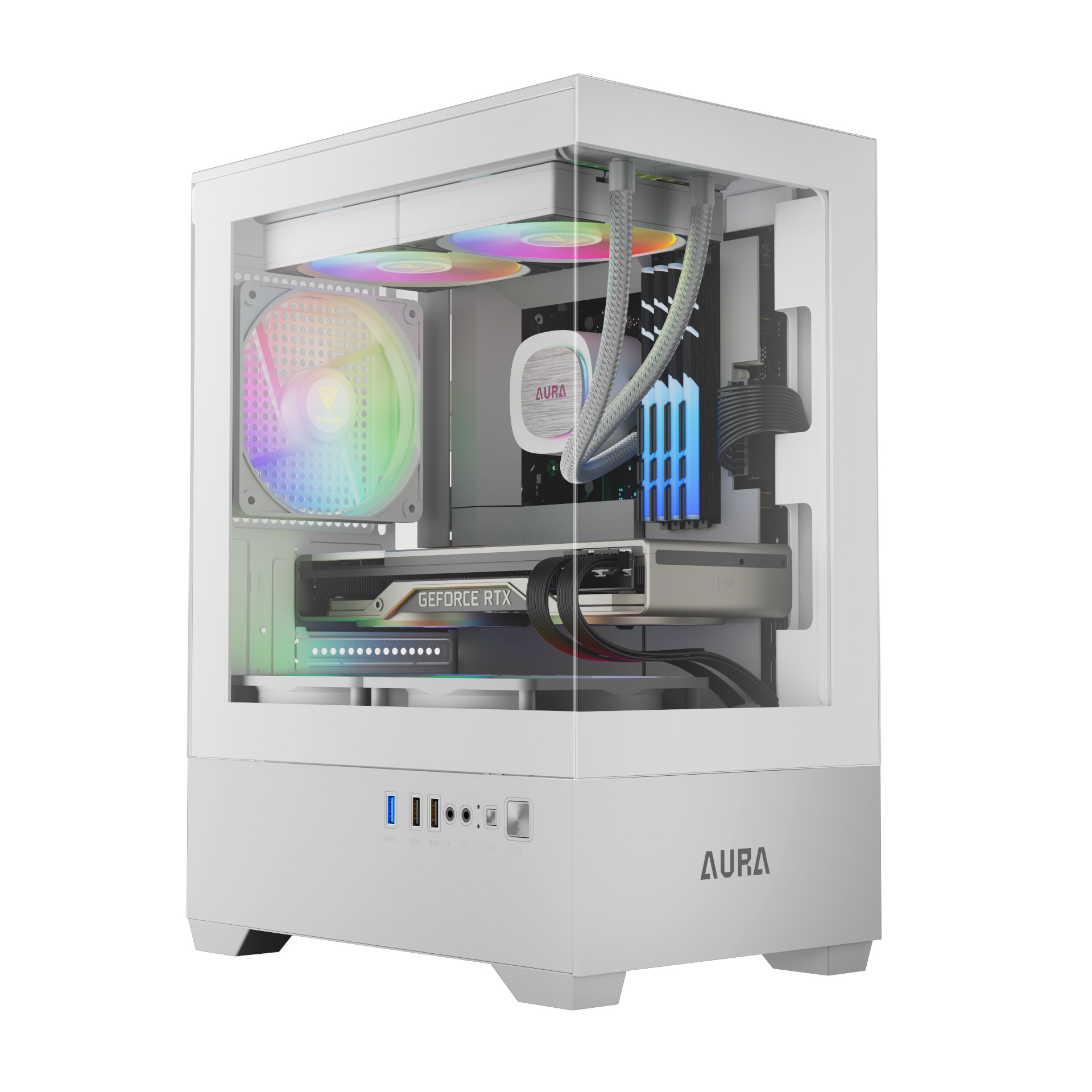 Gamdias - AURA-GC9M-WH-ARGB -   