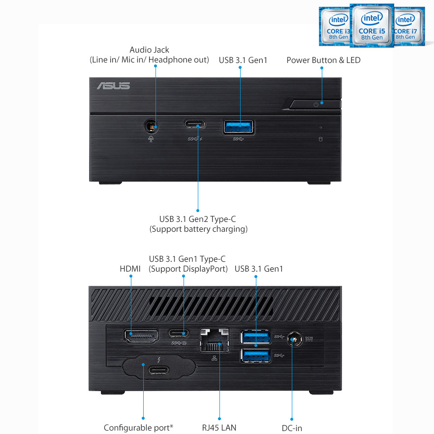 ASUS - PN61-BB7011MD-8-960 - התמונה להמחשה בלבד